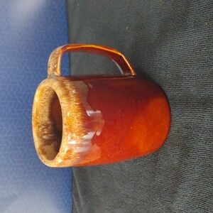 Vintage Hull Oven Proof Brown drip glaze mug/beer stein.